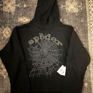 Spider Black Hoodie for Men
